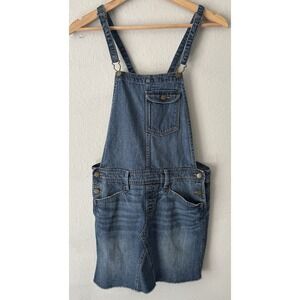 GAP Denim Overall Dress Womens M Blue Pinafore Indie Grunge Y2K Coquette Utility